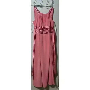 david's bridal tickled pink dress David's Bridal Jewel Strapless Tulle Beaded Lace Blush Pink Wedding Dress